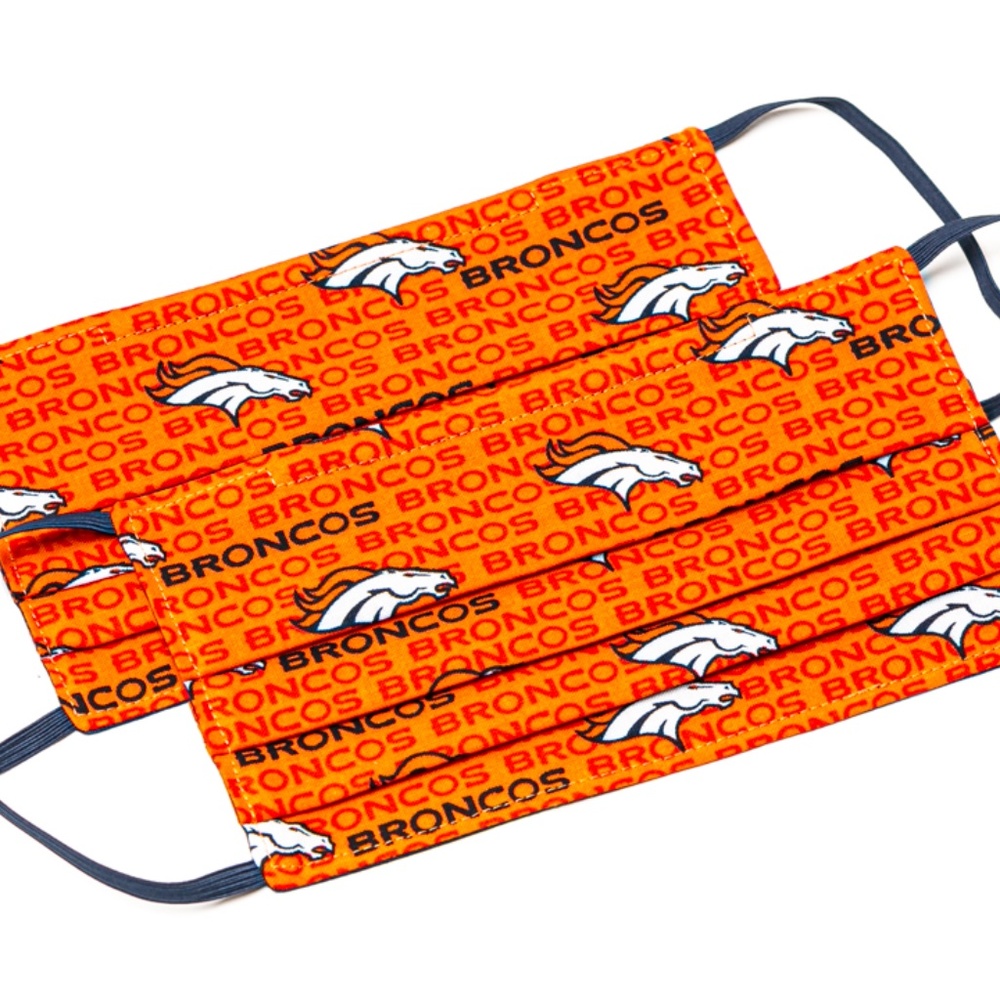 Denver Broncos NFL Cloth Face Masks (2)